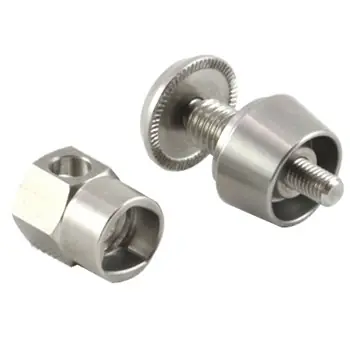 Neu Pitlock Set 08 Ausfallenden-Schloss - silber