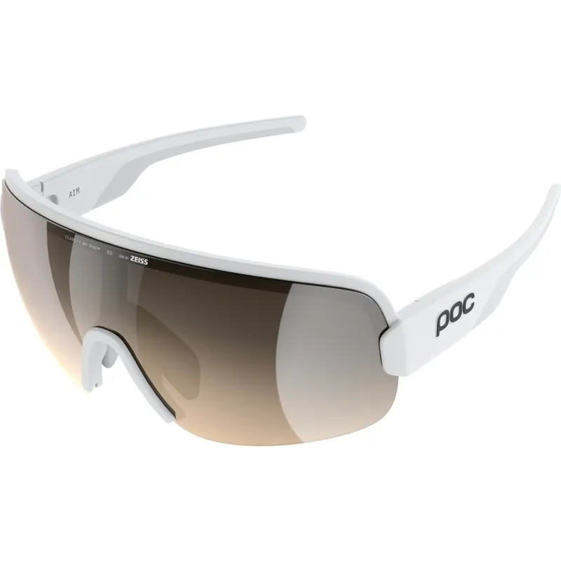 POC Aim Brille - Hydrogen White - Clarity Trail Partly/Sunny Silver Nur Heute