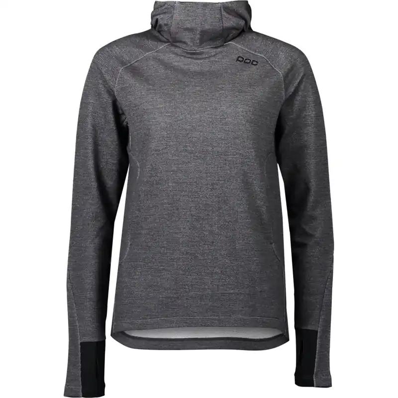 Günstig POC Merino Kapuzenpullover Damen - 1053 Sylvanite Grey Melange