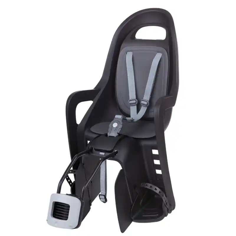 Polisport Groovy Maxi FF Fahrradkindersitz für Rahmenmontage - schwarz/dunkelgrau Wochenendangebot