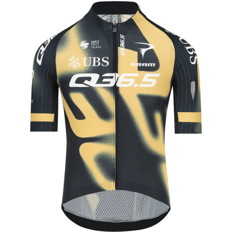 Direkt Vom Hersteller Q36.5 Gregarius Pro Team Off-Road Kurzarmtrikot Herren - gold-black