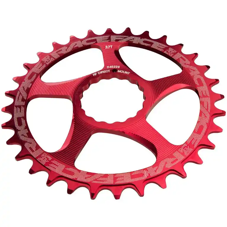 Race Face Cinch Direct Mount Narrow Wide Kettenblatt - rot Neue Ware
