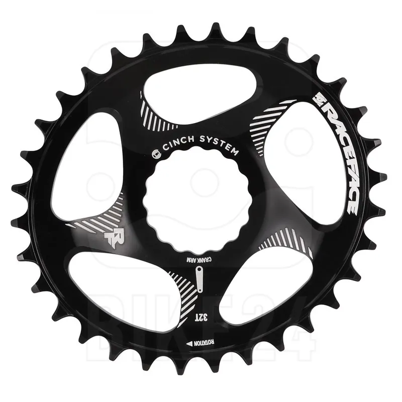 Race Face Cinch Direct Mount Narrow Wide Kettenblatt - Oval - schwarz Top-Preis