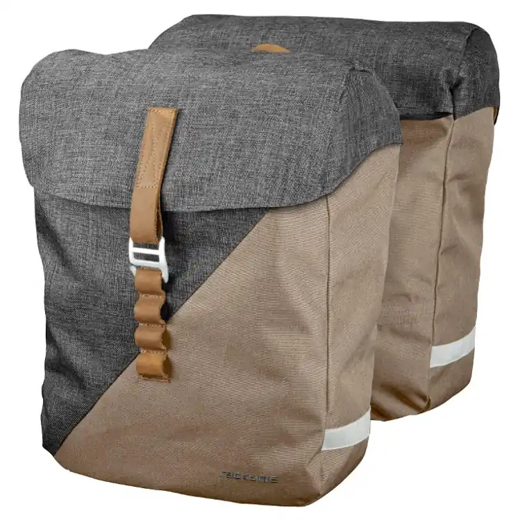 Racktime Heda Doppeltasche - 2x12L - Desert Sand Dust Grey Direktkauf
