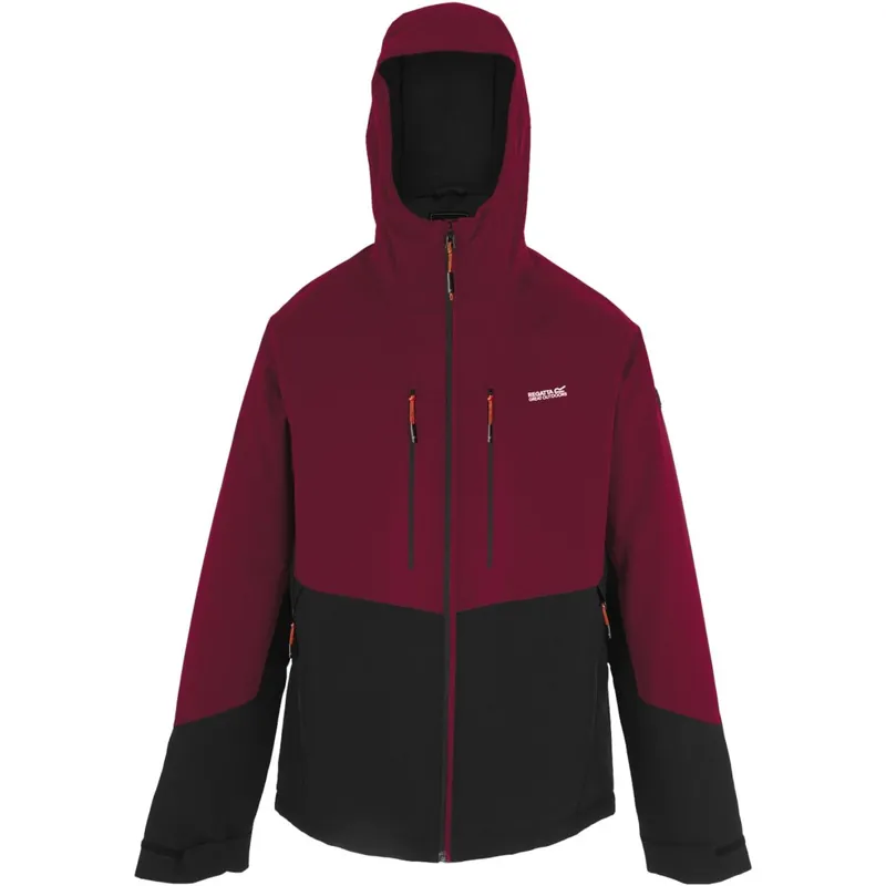 Sichere Zahlung Regatta Highton Stretch Gefütterte Jacke Herren - Dark Maroon/Black ZR0