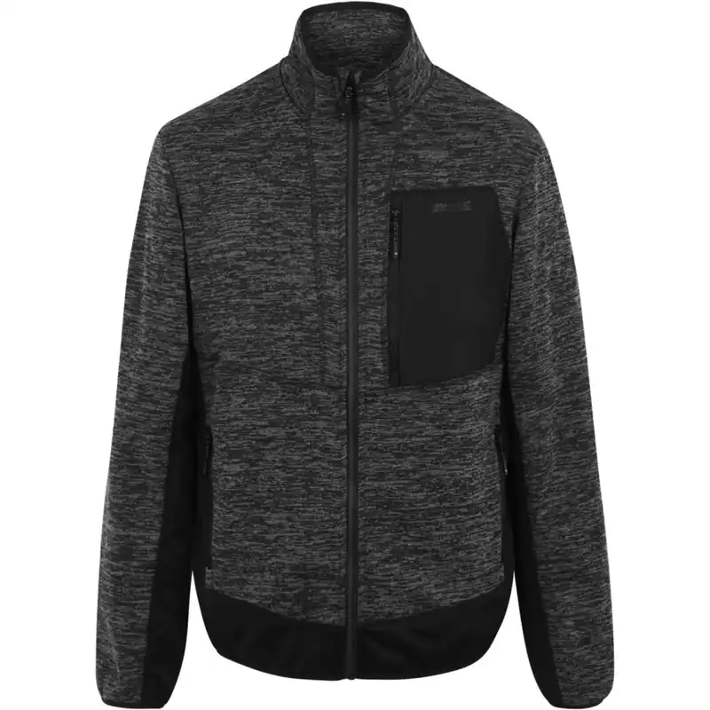 Markenprodukt Regatta Baslinn Fleecejacke Herren - Ash Marl/Black ZZP