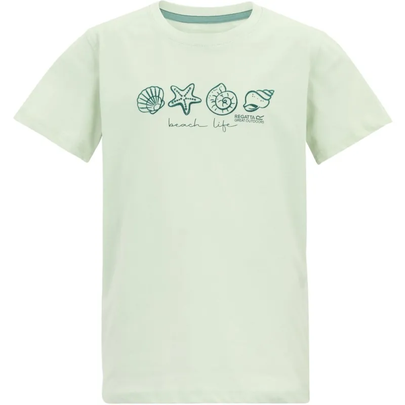 Regatta Bosley T-Shirt Kinder - Ocean Mist Z2P Neu Im Sortiment
