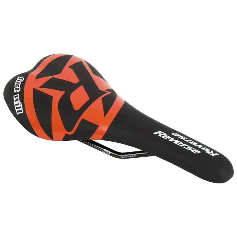 Reverse Components Fort Will Sattel CrMo Style - schwarz / orange Neuheit