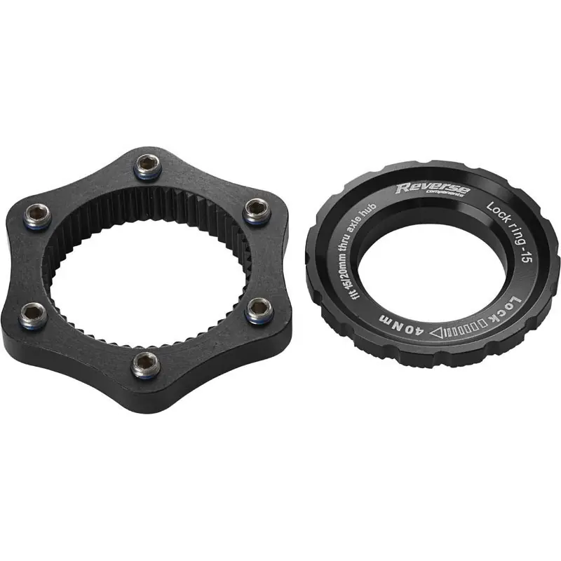 Markenprodukt Reverse Components Adapter Centerlock auf 6-Loch - schwarz