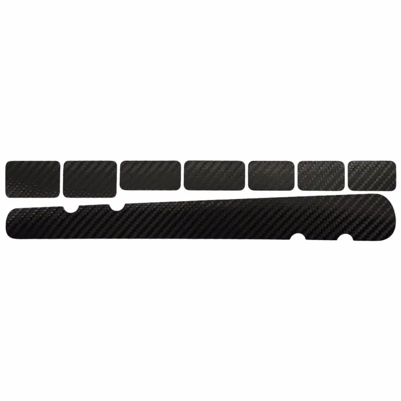 Bestpreis rie sel design chain guard set - Kettenstrebenschutzfolie - Carbon-Optik, schwarz