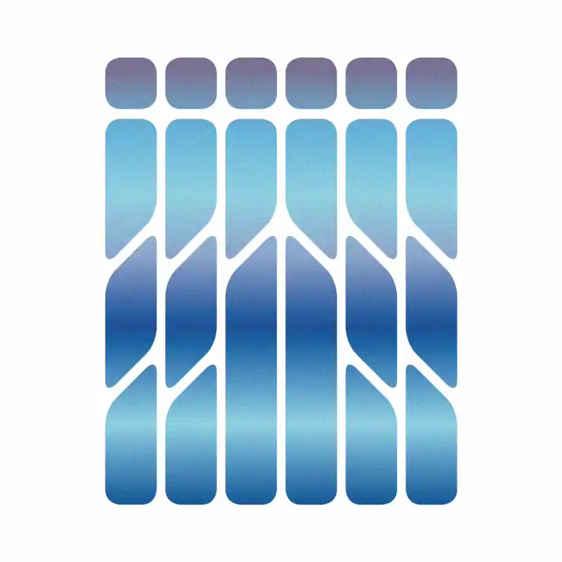 Zertifiziert rie sel design re flex - Reflektierendes Sticker-Set - blau