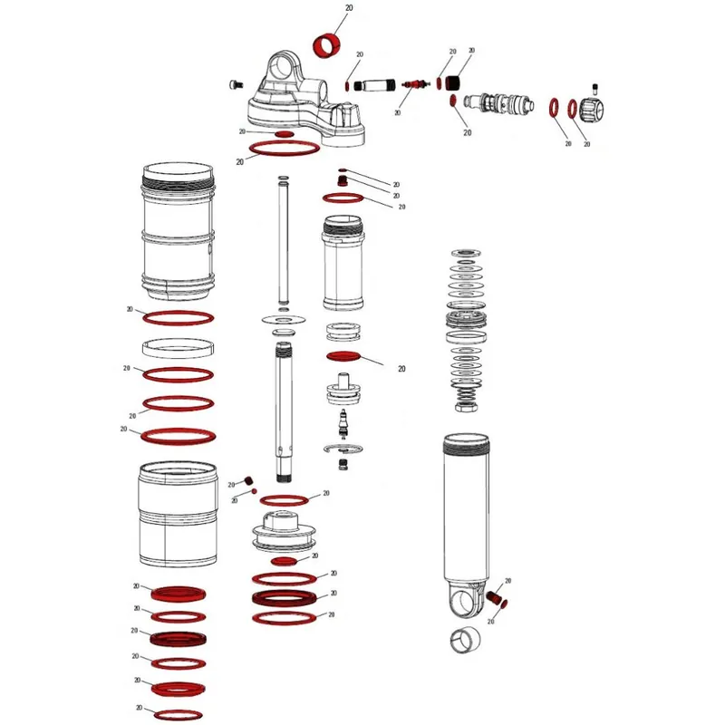Jetzt Bestellen RockShox Servicekit Full Monarch Plus B1 - 11.4118.038.002