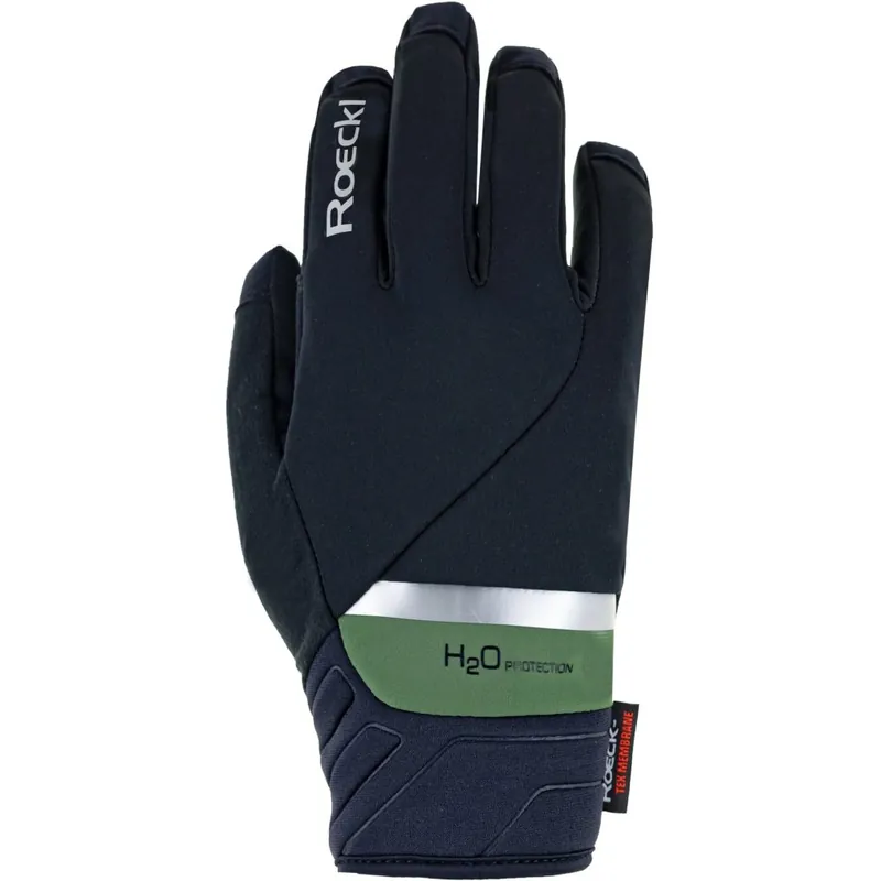 Roeckl Sports Ranten 2 Fahrradhandschuhe - black/fir forest 9039 Beliebt
