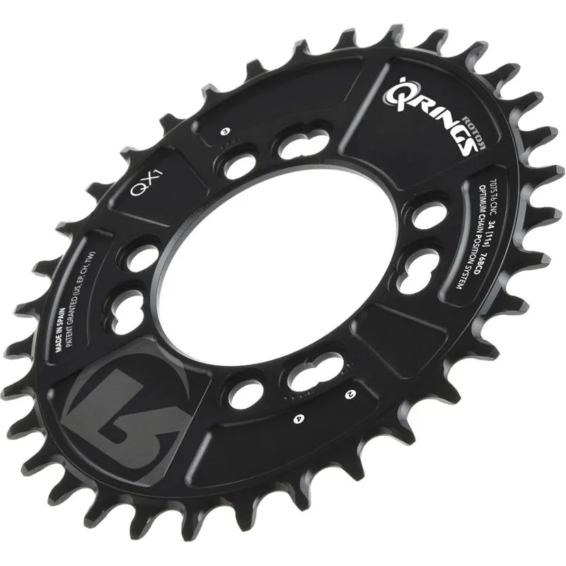 Super-Preis Rotor Q-Rings QX1 MTB Kettenblatt 4-Arm 76mm 1x10/11-fach Narrow-Wide