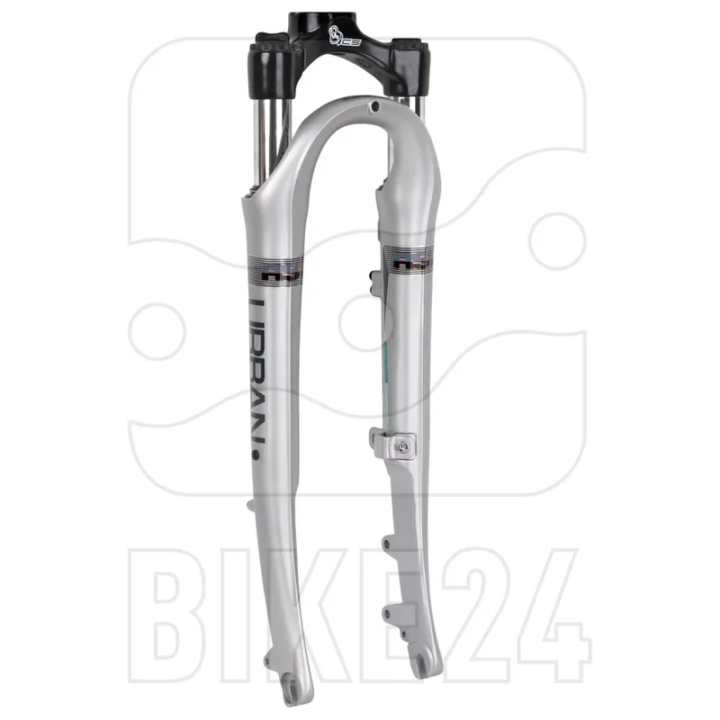 RST Urban T 28 Zoll Federgabel - 40mm - 44mm Offset - Disc / Rollerbrake - QR - silber matt Garantierte Lieferung