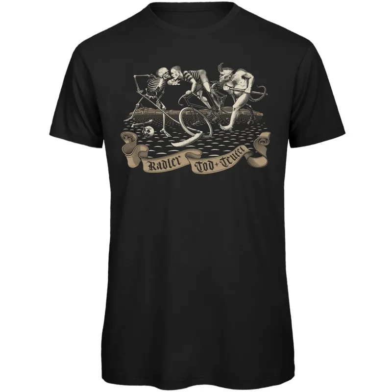 RTTshirts Radler Tod & Teufel Fahrrad T-Shirt Herren - schwarz Jetzt Kaufen