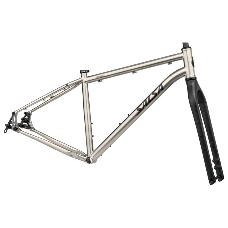 Markenprodukt Salsa FARGO - 29" Titan Rahmenset - 2026 - brushed titanium