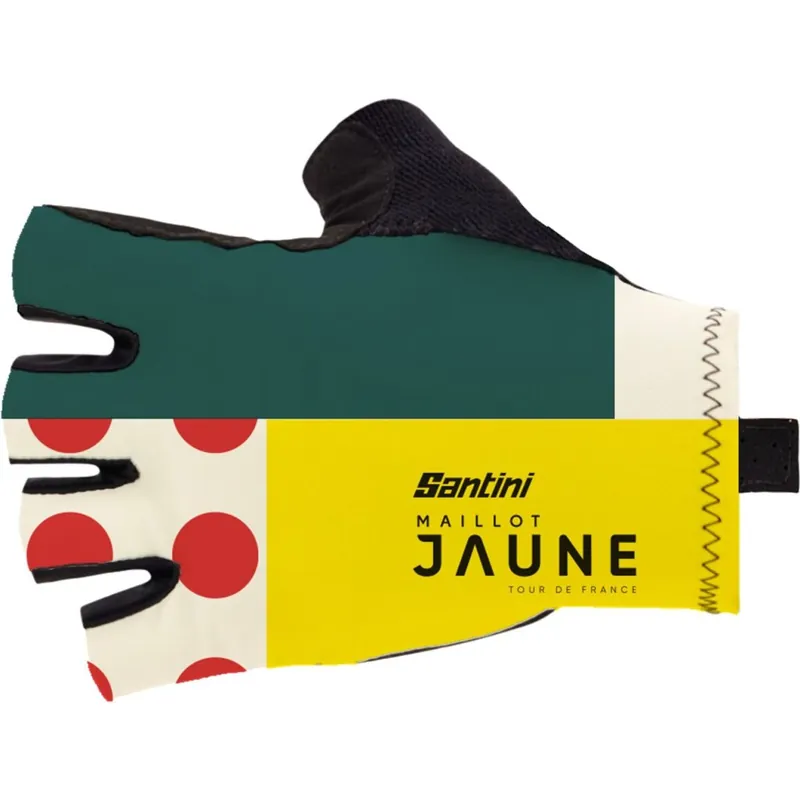 Santini Combo Kurzfinger-Handschuhe - Tour de France™ 2026 Collection - print Kracherpreis