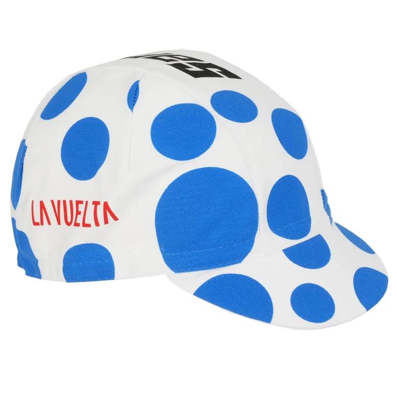 Santini La Vuelta Polka Dot Radmütze - bluette BL Bestseller