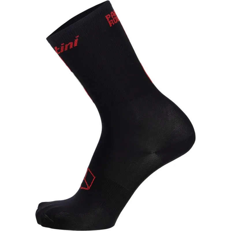 Top-Angebot Santini Paris Roubaix High Profile Fahrradsocken - Black