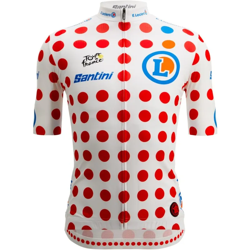 Super-Preis Santini GPM Leader Kurzarmtrikot Herren - Tour de France™ 2026 Collection Fan Line - pois PO