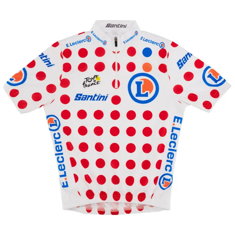 Santini GPM Leader Kurzarmtrikot Kinder - Tour de France™ 2026 Collection - pois PO Top-Angebot
