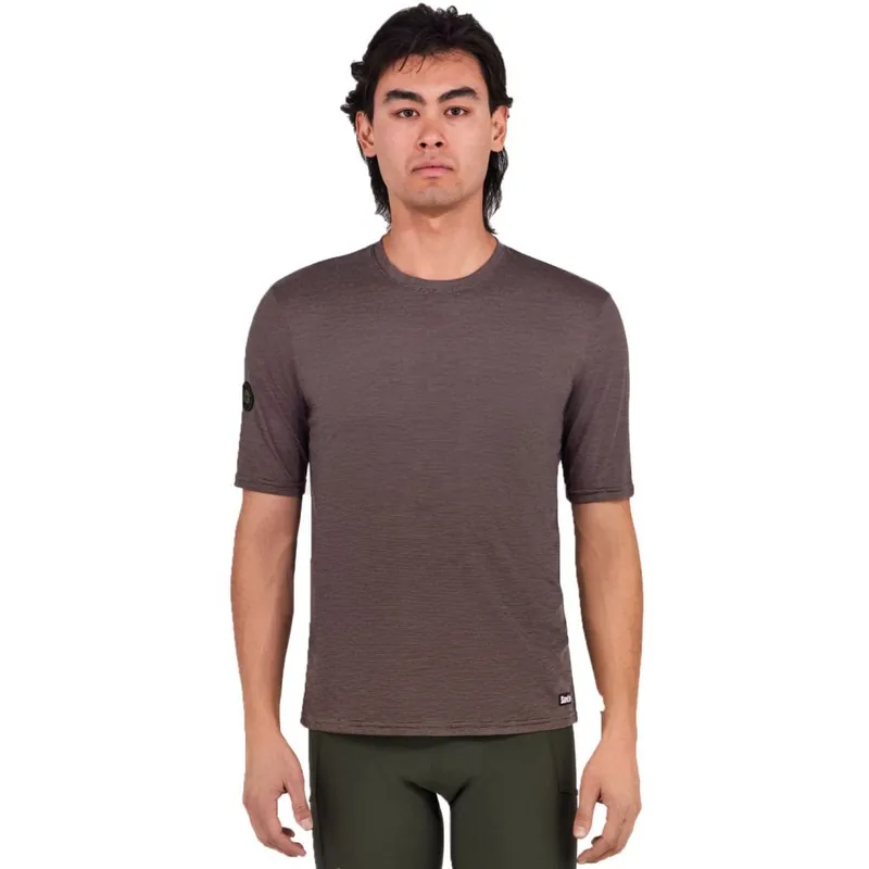 Santini Delta Line Tech T-Shirt Herren - chocolate CC Preisreduziert