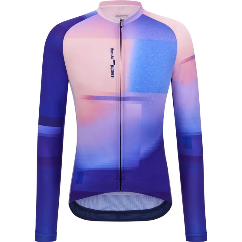 Santini Luce Langarmtrikot Unisex - bluette BL Expressversand