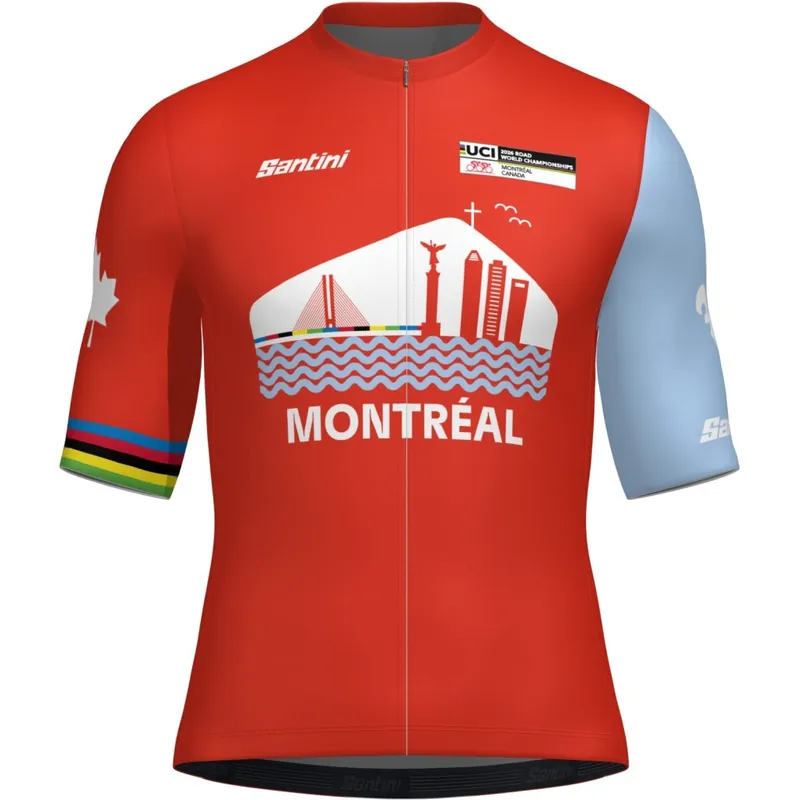 Geprüft Santini UCI Road World Championships Montréal Kurzarmtrikot Unisex - print