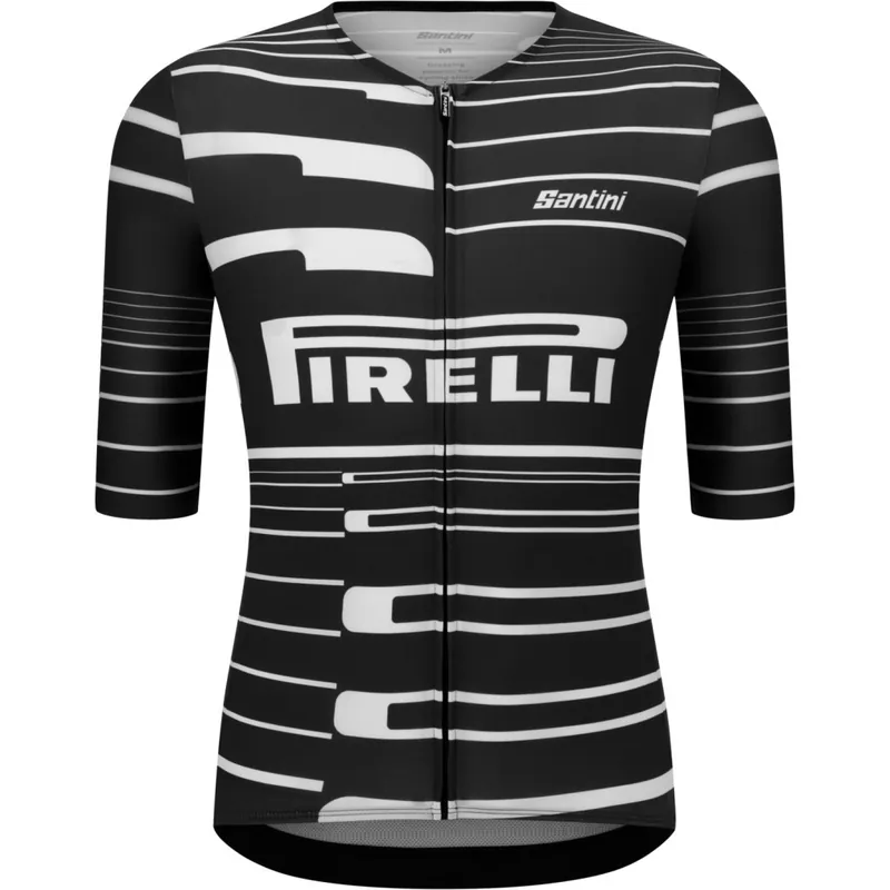 Santini Pirelli Sport Club Kurzarmtrikot Unisex - black NE Markenprodukt