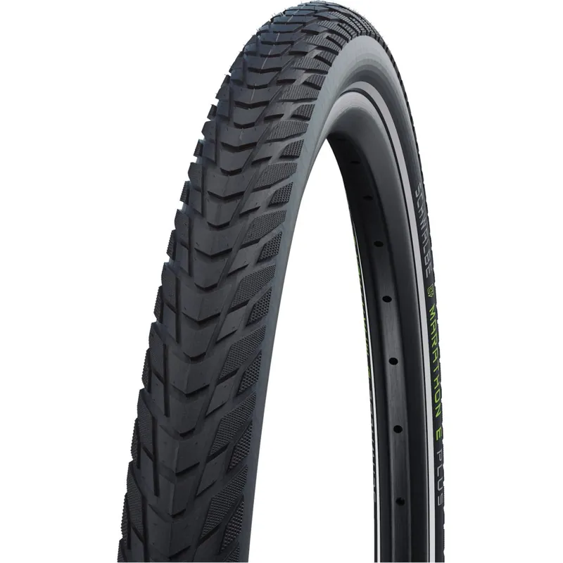 Schwalbe Marathon E-Plus Drahtreifen - Performance Addix E Smart Dual Guard - ECE-R75 - 28x1.75" Black Reflex Super-Preis