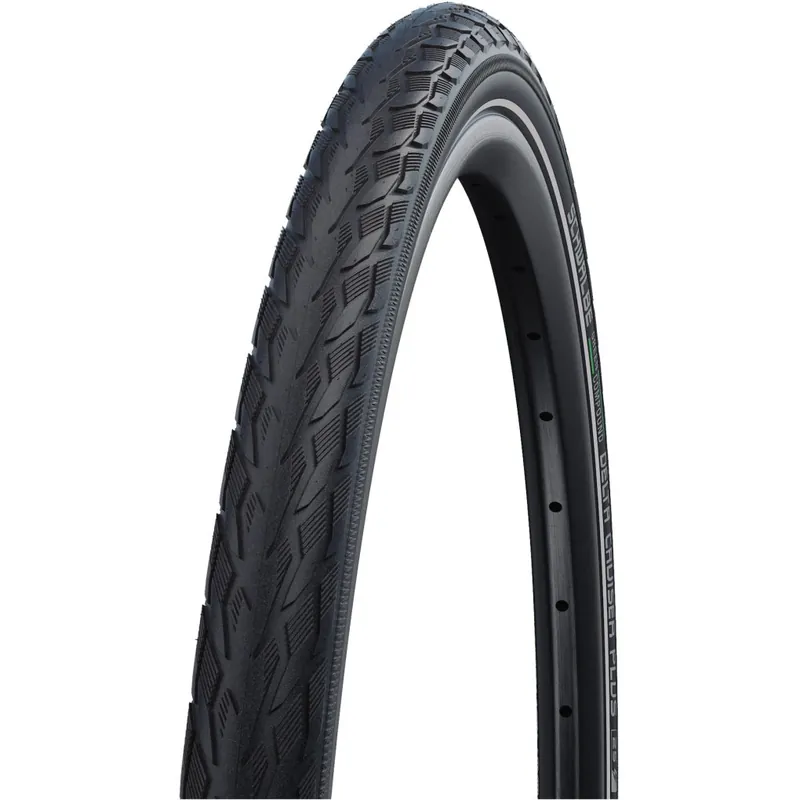 Sichere Zahlung Schwalbe Delta Cruiser Plus Drahtreifen - Active Green Compound Puncture Guard - E-25 - 28x1.75" Black/Reflex