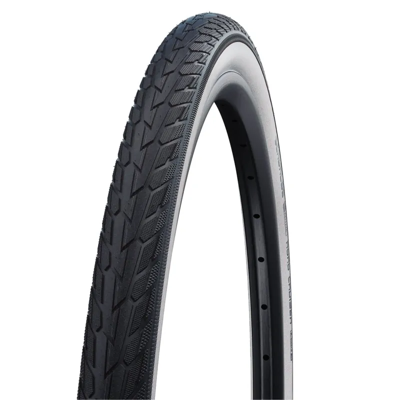 Schwalbe Road Cruiser Drahtreifen - Active Green Compound K-Guard - 28x1.75" whitewall Letzte Chance