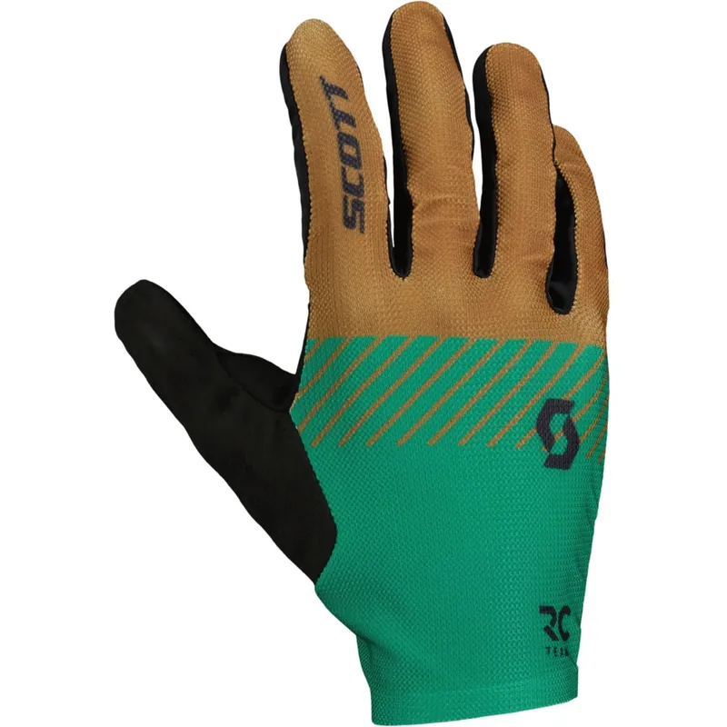 SCOTT RC Team LF Fahrradhandschuhe - bread brown/amazon green Günstig