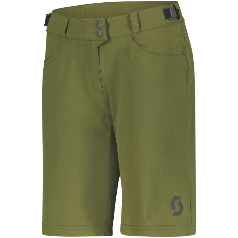 Jetzt Kaufen SCOTT Trail Flow w/ Pad Shorts mit Sitzpolster Damen - hay green