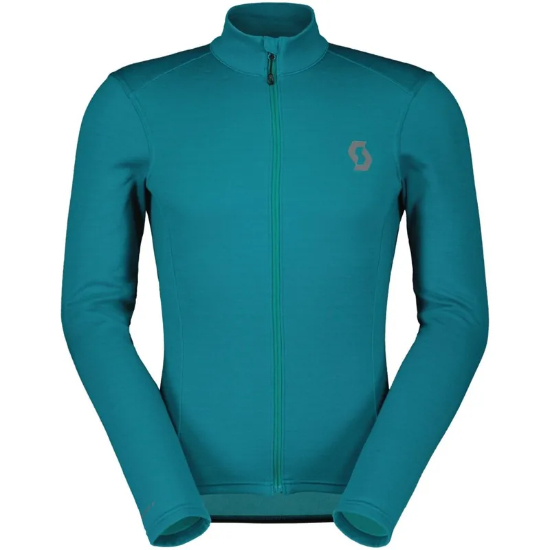 SCOTT Gravel Warm Merino Langarmtrikot Herren - winter green Direktkauf
