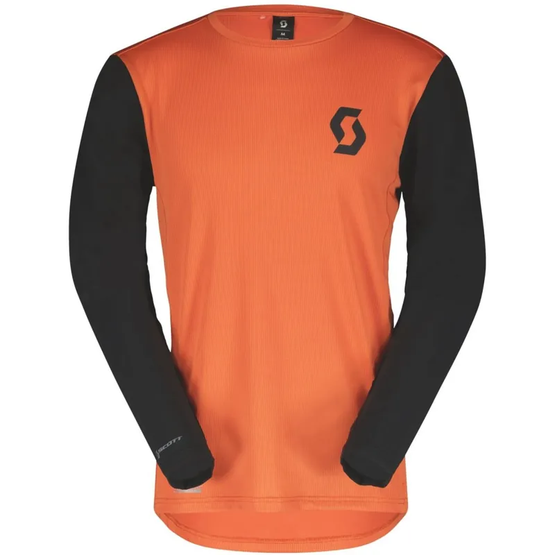 SCOTT Trail Vertic Langarmtrikot Herren - braze orange/black Wochenendangebot