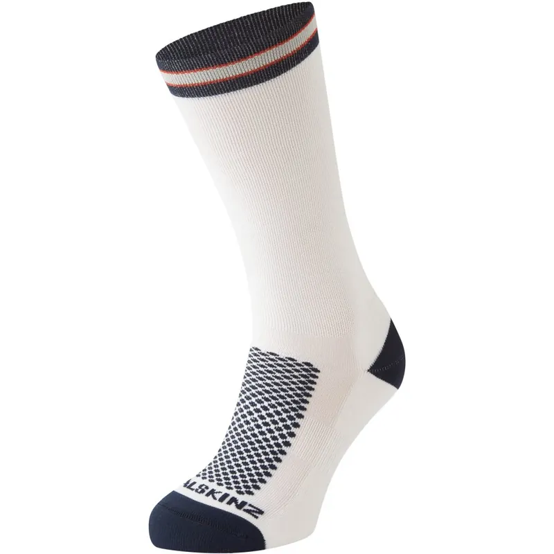 SealSkinz Caister Mittellange Fahrradsocken - White Solange Der Vorrat Reicht