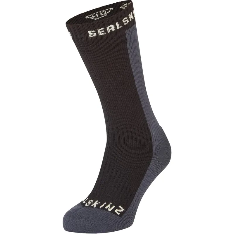 SealSkinz Starston Wasserdichte, mittellange Socken für kaltes Wetter - Schwarz Neue Ware