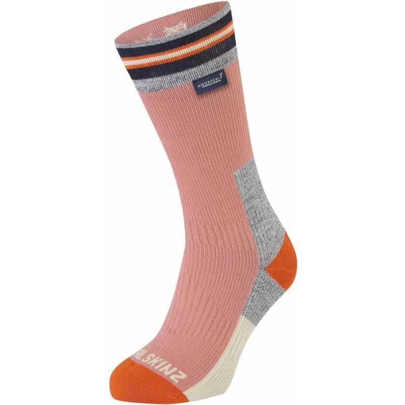 Must-Have SealSkinz Surlingham Wasserdichte, mittellange Socken - Pink