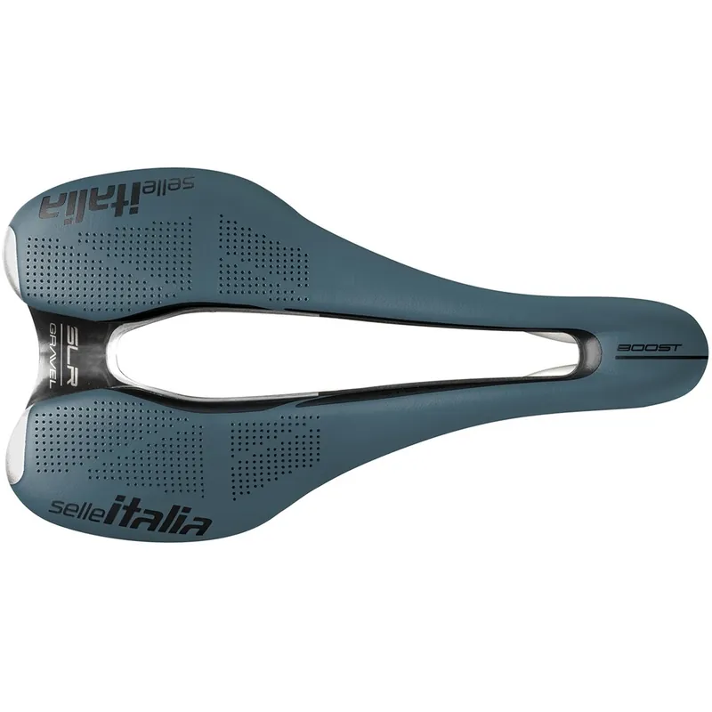 Top-Seller Selle Italia SLR Boost Gravel Sattel - Superflow TI 316 - S3 blau