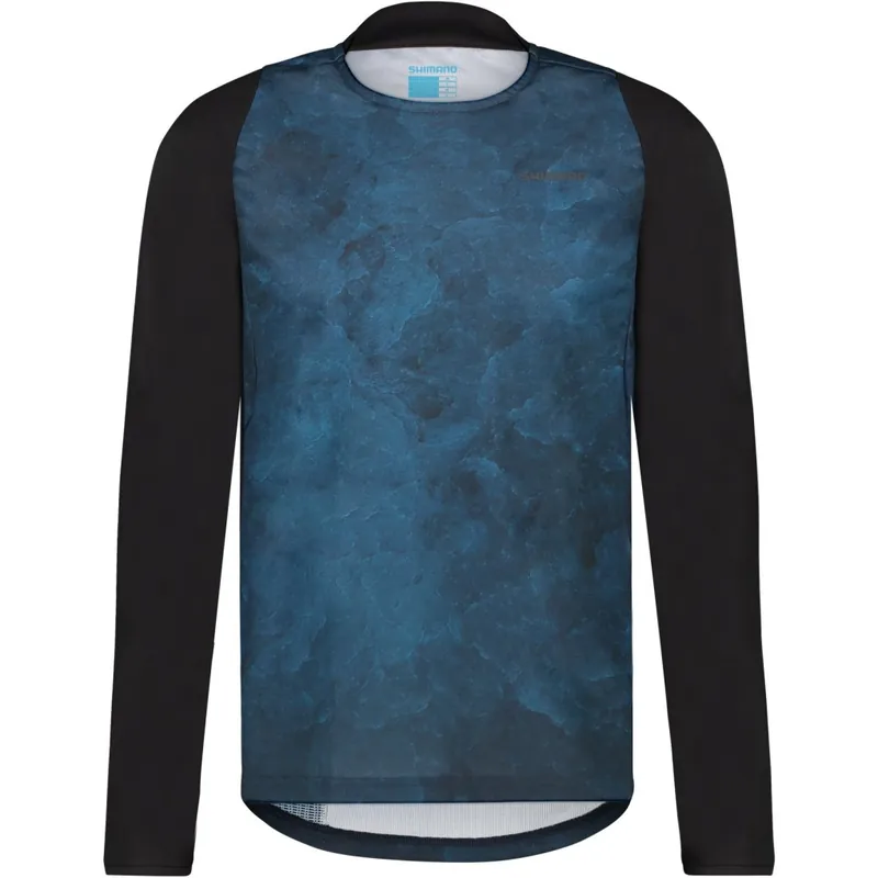 Shimano Foresta Langarm-MTB Trikot Herren - metallic navy Sonderangebot