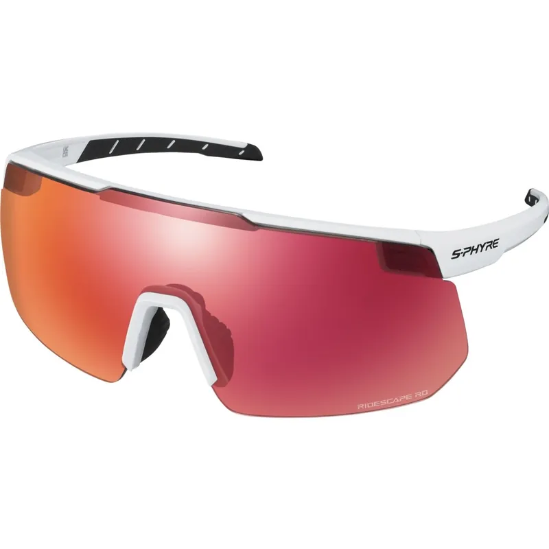 Shimano S-Phyre 2 Brille - Matte Extra White - Ridescape RD Clear Neu