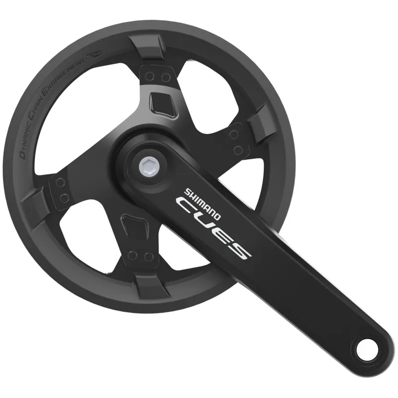 Shimano CUES FC-U4000-1 Kurbelgarnitur - Square Type (Vierkant) 9/10/11-fach - mit Kettenschutz Finale Aktion