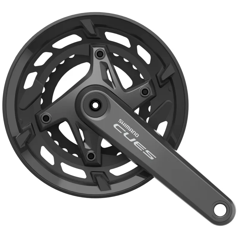 Preisknaller Shimano CUES FC-U6000-2 Kurbelgarnitur - 9/10-fach - mit Kettenschutz