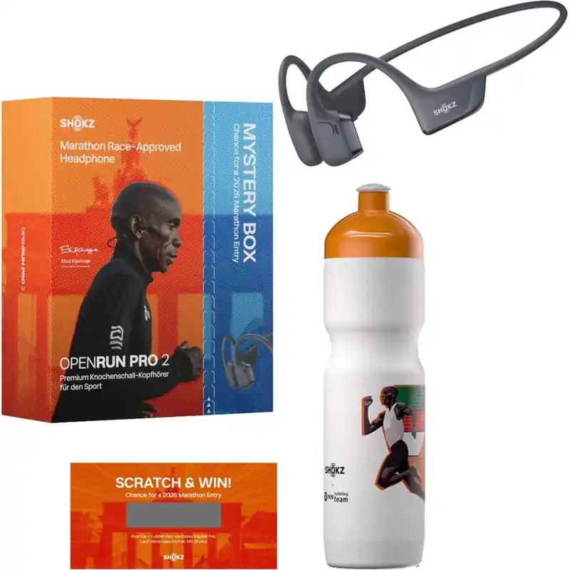 Saisonangebot Shokz OpenRun Pro 2 Knochenschall-Sport-Kopfhörer - Special Edition Marathon Mystery Box
