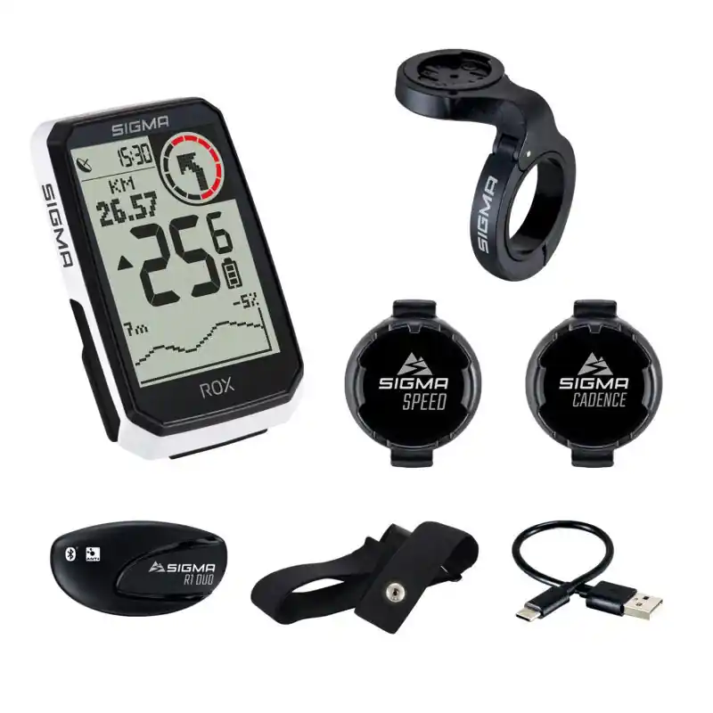 Direktkauf SIGMA ROX 4.0 Endurance GPS Fahrradcomputer - Sensor Set - weiß