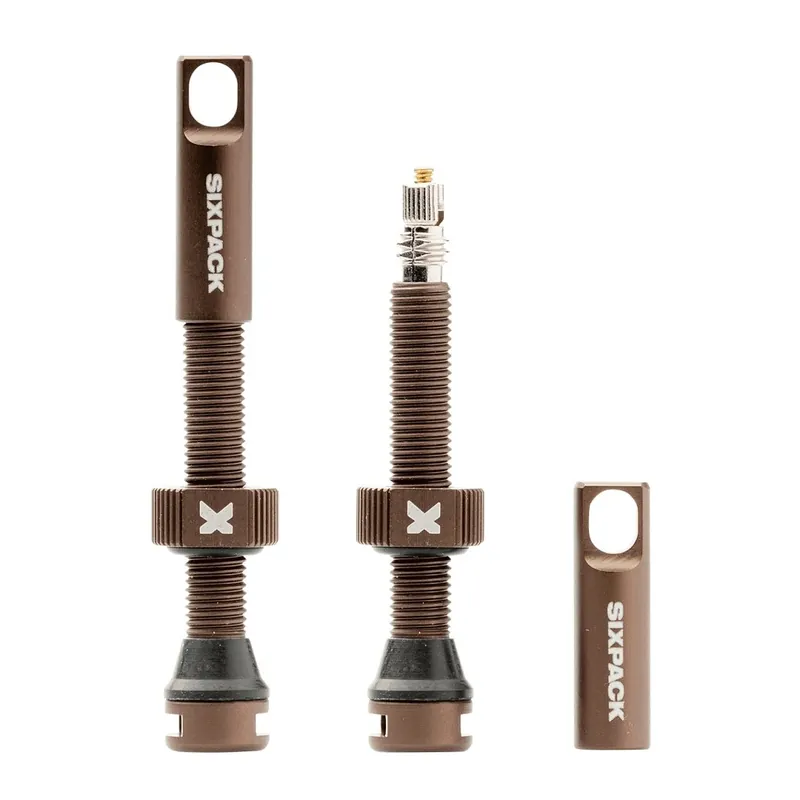 Sonderangebot Sixpack Tubeless Ventile (1 Paar) - 44mm - bronze