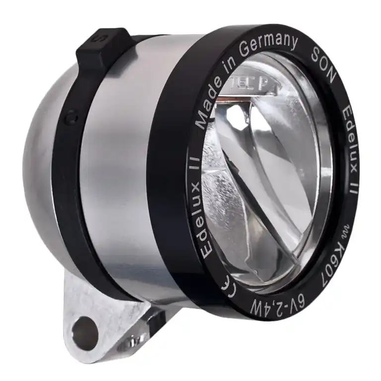 SON Edelux II Frontleuchte - Koaxstecker & Koax-Adapter - silber eloxiert Garantierte Lieferung