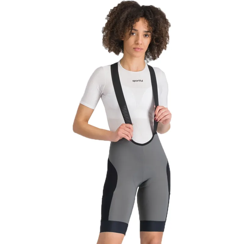 Sportful Supergiara 2 Trägershorts Damen - 125 Gun Metal / Black Bestseller